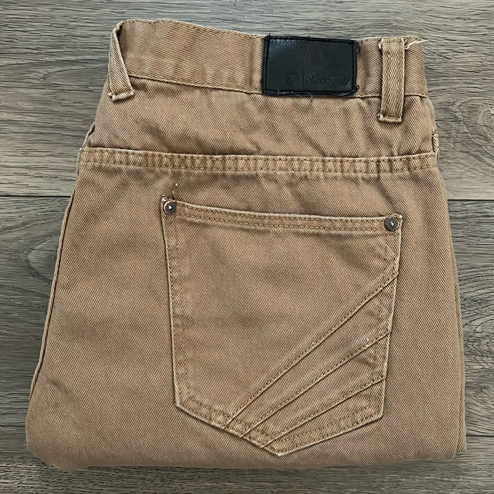 Vintage Akademiks Men’s Tan Beige 100% Straight Fit Denim‎ Jeans Size 40x32